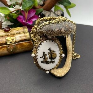 Western Germany filigree necklace A38 🔥